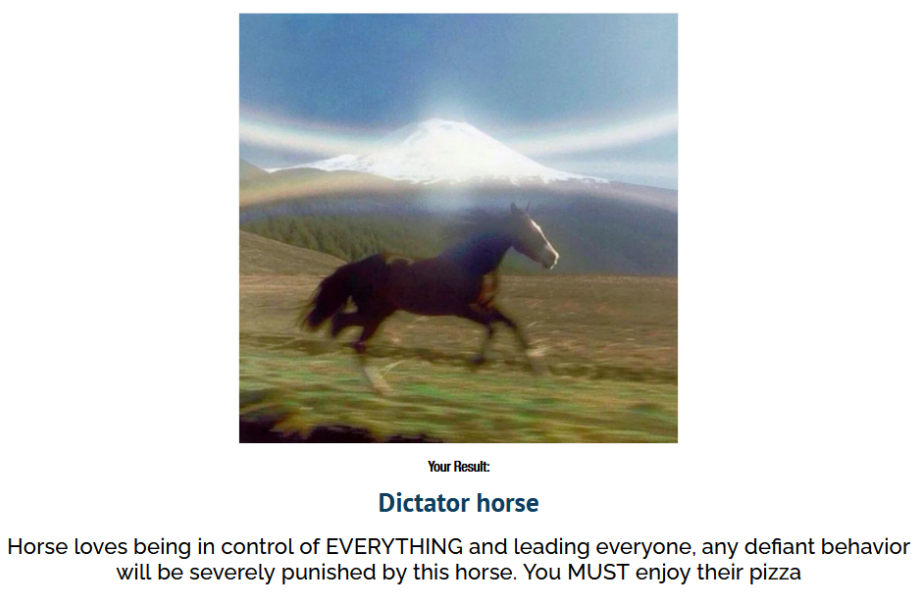 Dictator horse